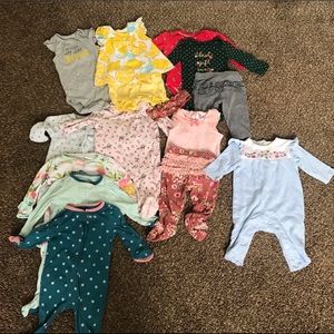 0-3 mounts baby girls clothes